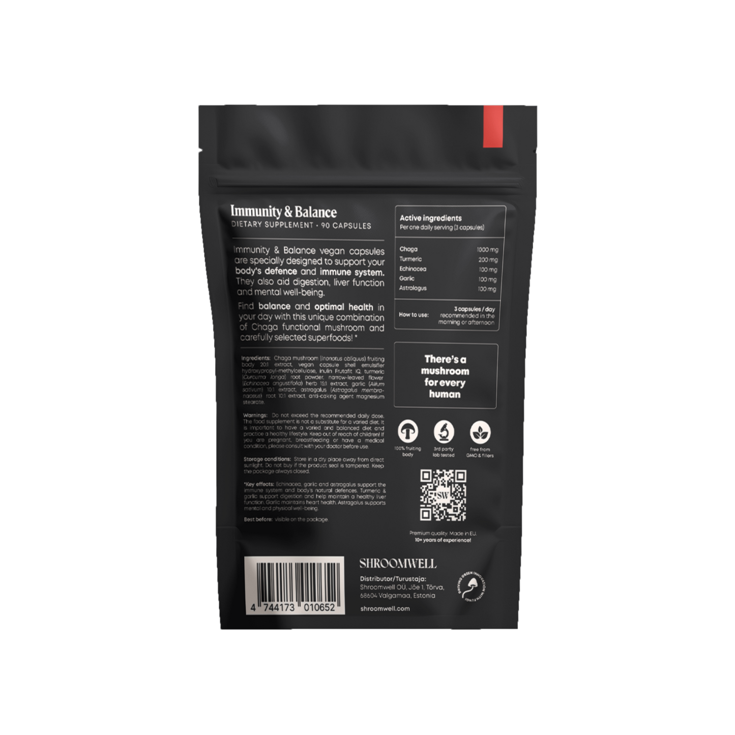 Chaga Immunity & Balance Capsules 90pcs